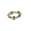 Raw Gray Diamond Eternity Band 18KT