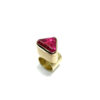 Large Chunky Hot Pink Tourmaline Ring 18kt - Image 2
