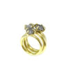 Raw Tumbled Gray Diamond Engagement Ring - Image 4