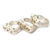 Chunky Organic Diamond Stacking Rings - Image 2