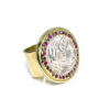 Large Greek Reproduction Coin Ring - Image 2
