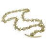 18kt Gold Flower Link Chain Necklace